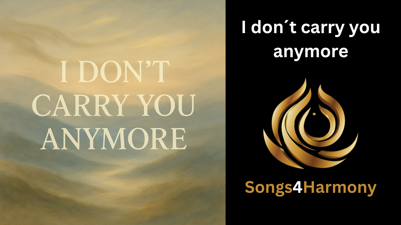 I don´t carry you anymore – Ich trage dich nicht mehr